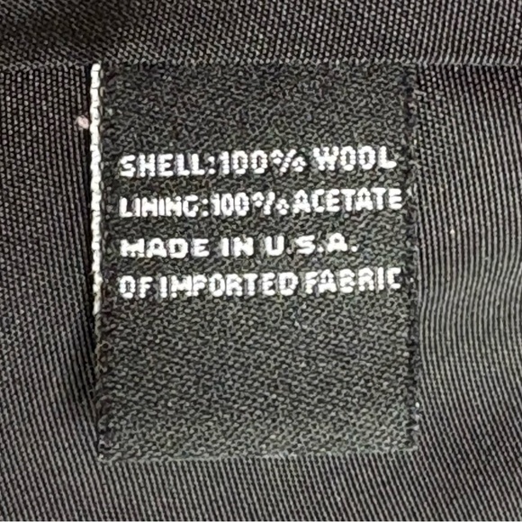 Jones New York Wool Swing Coat Size 12 Black Full Zip Pockets Lined - Picture 9 of 10